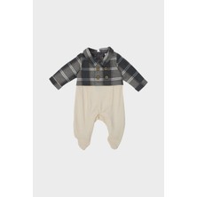 Layette Erkek Bebek Ekose Tulum 22FW0LT8803