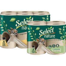 Select Nature Organik ve Doğal 6'lı Kağıt Havlu + 8'li Tuvalet Kağıdı