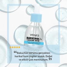 Vitayes Retinol Alternatifi Doğal Bakuchiol - Squalene Cilt Serumu ile Cadı Fındığı Yüz Toniği Cilt Bakım Seti