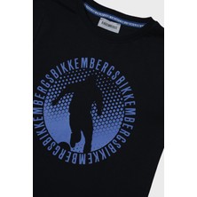 Bikkembergs  Erkek Çocuk Lacivert T-Shirt 23SS1BK1416