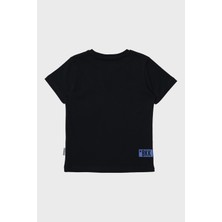 Bikkembergs  Erkek Çocuk Lacivert T-Shirt 23SS1BK1416