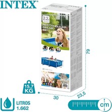 intex 28270 Dikdörtgen Prefabrik Aile Havuzu 220X150X60CM