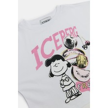 Iceberg  Kız Çocuk Beyaz T-Shirt 23SSITS3156