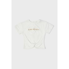 Gb Baby Layette  Kız Bebek Ekru T-Shirt