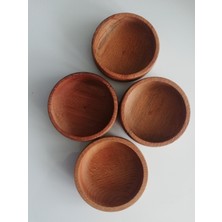 Gülçin Karakaş Ahşap 4'lü Mini Bambu Çerezlik