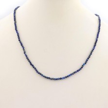 Pigado Fasetalı Lapis Lazuli Taşlı Kolye