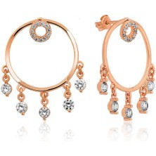 Serra Jewels Gümüş Halka Bayan Küpe