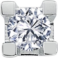 Sirius Pırlanta F Renk 0,15 Karat Pırlanta Tektaş Erkek Küpesi 0417E0060