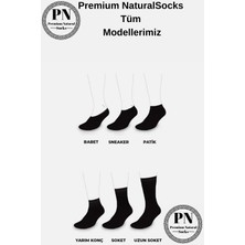 Premium Natural Socks Erkek-Bayan Bambu Lacivert Patik Çorap 6'Lı(Soft Yıkama)(Parfümlü)(Imalattan)