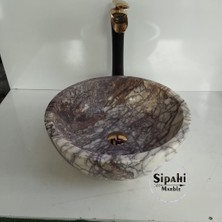 Sipahi Marble Leylak Mermer Çanak Lavabo