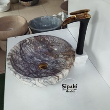 Sipahi Marble Leylak Mermer Çanak Lavabo