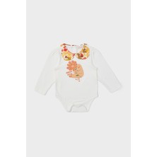 Gb Bayb Layette Kız Bebek Ekru Body 23FW1BG2515