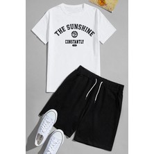 Only Trend Wear Unisex Sunshine Baskılı Şort Takım