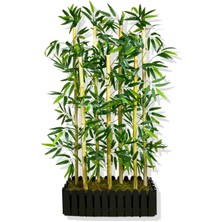 Cihan Çiçekçilik Bambu Seperatör 7 Adet Bambu Yoğun Yaprak 120 cm ( 54X20X120)