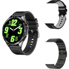 Tekiz Teknoloji Watch 4 Pro Gt Iphone ve Android Uyumlu Siyah Akıllı Saat