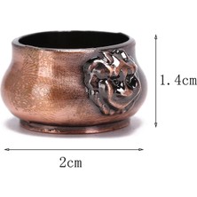 Zhuning Shop 1 1.4X2CM Tarzı Yeni 1 Adet Alaşım Tütsü Brülör Çubuk Tutucu Plaka Budizm Lotus Censer Bronz Nasturtium Tütsü Brülör (Yurt Dışından)