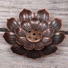 Zhuning Shop 1 1.4X2CM Tarzı Yeni 1 Adet Alaşım Tütsü Brülör Çubuk Tutucu Plaka Budizm Lotus Censer Bronz Nasturtium Tütsü Brülör (Yurt Dışından)