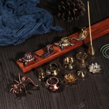 Zhuning Shop 1 No.3 Tarzı 1 Adet Mini Cafe Süs Budizm Alet Kül Catcher Joss-Stick Takılı Tütsü Tutucu Bakır Buhurdan Ev Dekorasyon (Yurt Dışından)