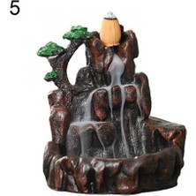 Zhuning Shop 1 No.5 Tarzı Resin Mountains Incense Holder Aromatherapy Rivers Censer Smoke Waterfall Backflow Incense Burners Office Handicrafts Home Decor (Yurt Dışından)