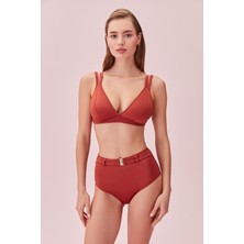 Suwen Yüksek Bel Kemerli Bikini Alt