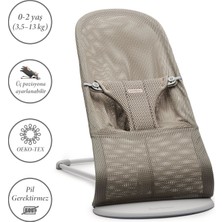 Babybjörn Bliss Ana Kucağı Mesh Oyuncaklı / Grey Beige