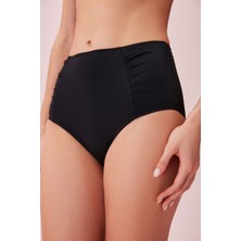 Suwen Yüksek Bel Pileli Bikini Alt