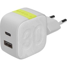 InfinityLab Instantcharger 30W 2 USB Şarj Aleti Beyaz