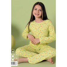 Mutlu City Yeni Model Kız Çocuk Pijama Takımı K059
