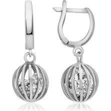Aya Diamond ​gümüş Taşlı Küre Küpe