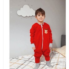 Yorni Nakışlı Uzun Kollu Oeko-Tex Mikro Polar Bebek Çocuk Uyku Tulumu Unisex Tog 2