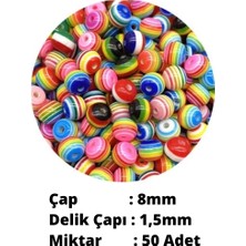 MSO Teknoloji Olta Balıkçılık & Takı Rainbow Gökkuşağı Renkler Epoxy Boncuk