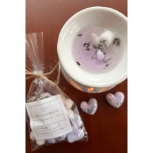 Metanoya Co. Lavanta Kokulu Simli Koku Tableti (Aromaterapi, 15 Adet) & Buhurdanlık & Tealight (%100 Soya Wax)