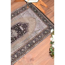 Evdeya Dijital Baskılı Yıkanabilir Hediyelik Klasik Namazlık Seccade 70X130CM, Seccade-33-Kahve,