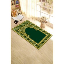 Evdeya Dijital Baskılı Yıkanabilir Motifli 70X130 Namazlık Seccade, Seccade-01-Yeşil,