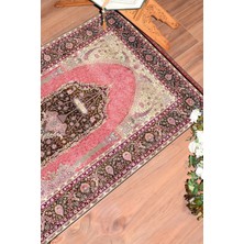 Evdeya Dijital Baskılı Yıkanabilir Hediyelik Klasik Namazlık Seccade 70X130CM, Seccade-33-Kırmızı,