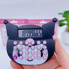 Meyra Accessories Yeni Sanrio Kuromi Mini Hesap Makinesi Animasyon Taşınabilir Kırtasiye Öğrenci Okul Hediye