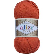 Alize 5 Adet Diva Merserize Ip Yazlık Bikini Bustiyer Bluz Örgü Ipi Taba 36