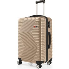 G&d Polo Suitcase Abs Gold Orta Boy Valiz 600.06-O