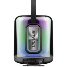 Upeka Ekstra Bass Radyolu USB Aux Micro Girişli LED Işıklı Taşınabilir Uranus Bluetooth Hoparlör