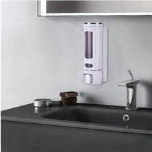 Main Shop Duvara Monte Manuel Sabunluk Sıvı Lavabo Sabunluk El Sabunu Beyaz Renk 2 Adet Beyaz Renk