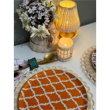 Maison Avf Tealight LED Sütun Rattan Mum Pilli Handmade