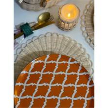 Maison Avf Tealight LED Sütun Rattan Mum Pilli Handmade