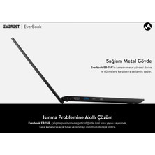 Everest Everbook Core I5 1135G7 16GB Ram 256GB SSD 15.6" IPS USB 3.2 Rgb Işıklı Klavye Laptop EB-15R