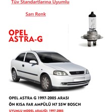 Bosch  Opel Astra G 1997-2005 Arası Ön Kısa Far Ampülü H7 55W