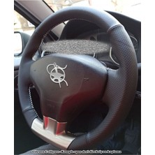 İmza Citroen C-Elysee Araca Uyumlu Deri Direksiyon Kılıfı Noktalı Düz