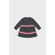 BG Baby Kız Bebek Antrasit Elbise 22FW0BG2908