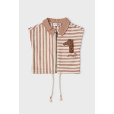 Layette Erkek Çocuk Yelek Şık Çizgili Tasarım ve Yumuşak Dokusu ile 61% Pamuk 39% Viskon