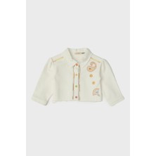 Gb Baby Layette Kız Bebek Beyaz Ceket Konforlu Tasarım ile Şık ve Pratik Kullanım