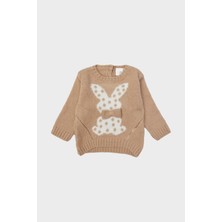 Layette Kız Bebek Bej Kazak 23FW0LT7401