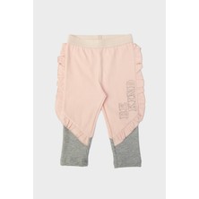 BG Baby Kız Bebek Pembe Tayt Rahat Kumaşlı Esnek Yapı ile 6 Ay İçin Tasarlandı